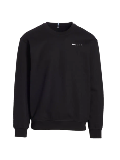 Shop Mcq By Alexander Mcqueen Men's Core Crewneck Sweatshirt In Darkest Black
