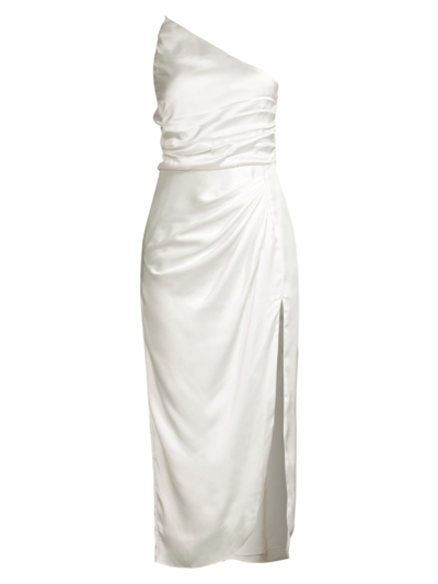 Shop Aiifos Women's Bernadette Midi-dress In White
