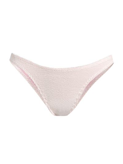 Shop Bondeye Women's Scene Bikini Bottom In White Neon Pink