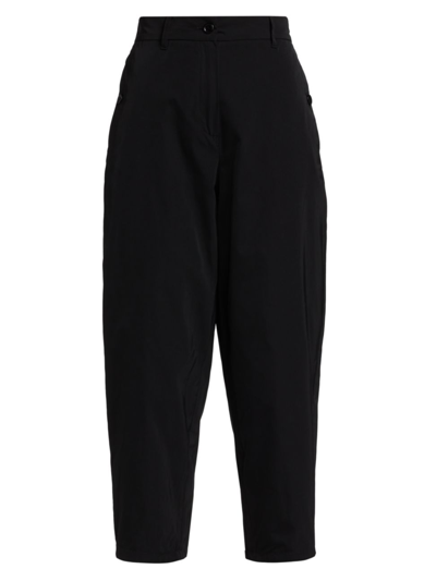 Shop Max Mara Women's Sele Cropped Wide-leg Pants In Black