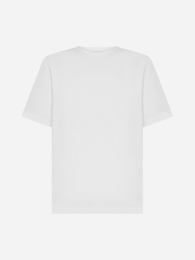 Shop Y-3 Logo And Print Cotton T-shirt