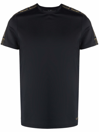 Versace La Greca-print Short-sleeve T-shirt In Black | ModeSens
