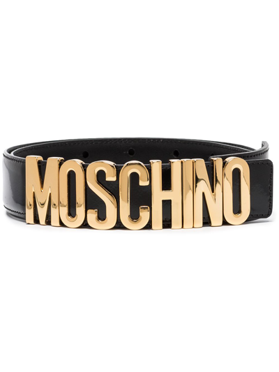 Moschino Cintura Con Logo In Black | ModeSens
