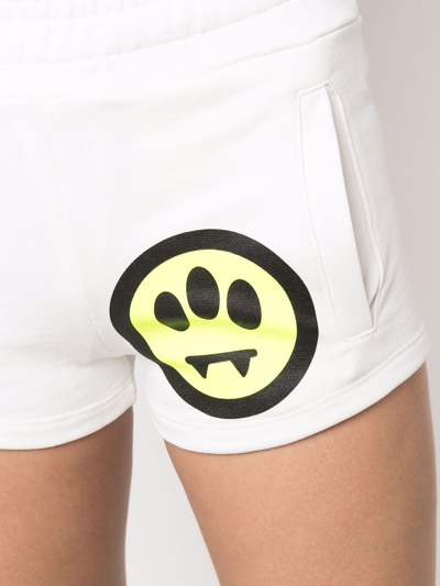 Shop Barrow Shorts Con Logo In White