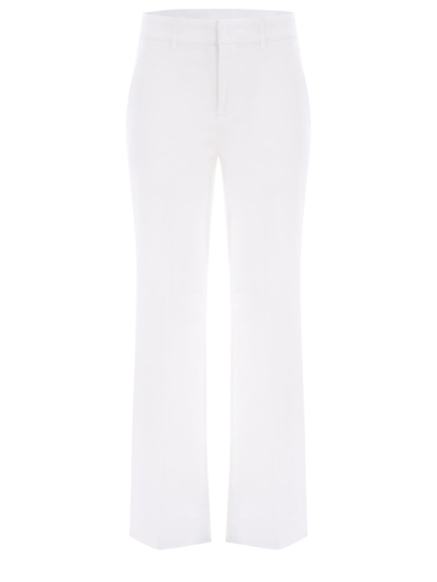Shop Dondup Pantaloni  Meli In Cotone Stretch In Bianco