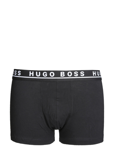 Shop Hugo Boss Pack Of Three Boxers In Nero