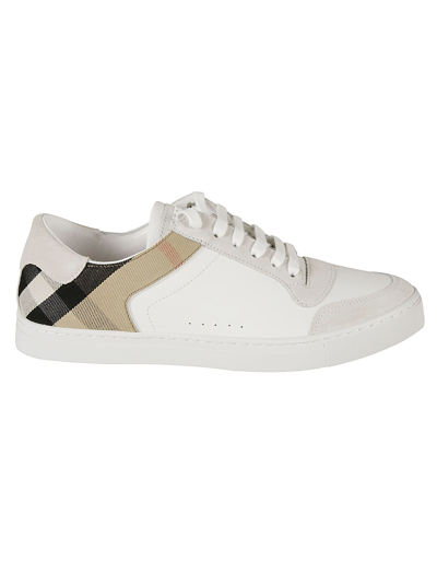 Shop Burberry Low-top Sneakers In White