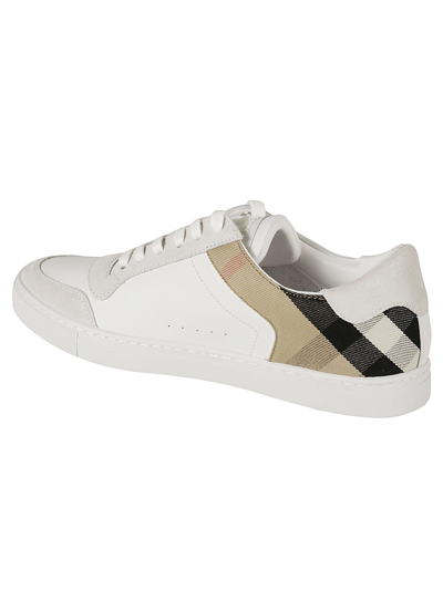 Shop Burberry Low-top Sneakers In White
