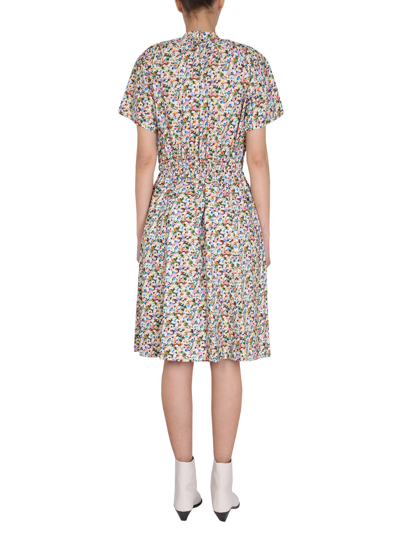 Shop Paul Smith Floral Print Dress In Multicolor