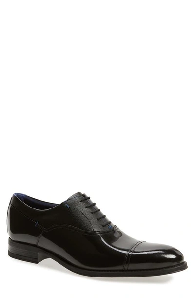 Shop Ted Baker Fharen Cap Toe Oxford In Black