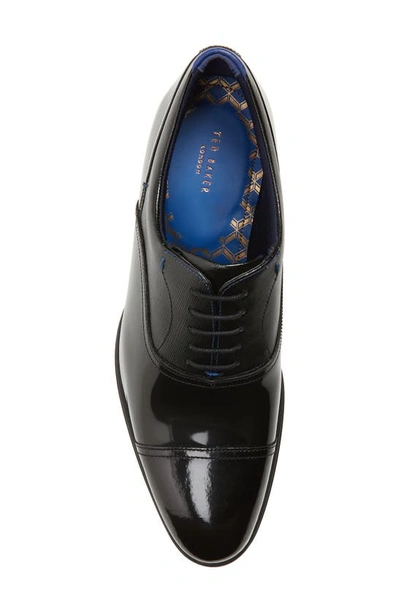 Shop Ted Baker Fharen Cap Toe Oxford In Black