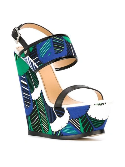Dsquared2 Wedge Sandals In Blue