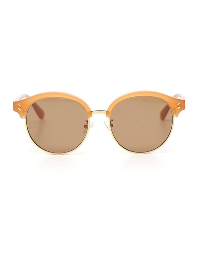 Shop Stella Mccartney Eyewear Round Tinted Sunglasses In Orange