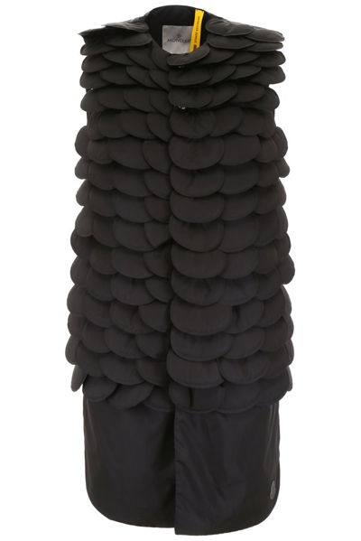 Shop Moncler Genius Moncler X Noir Kei Ninomiya Padded Scallop Gilet In Black