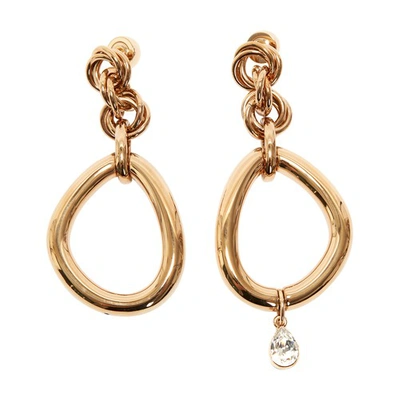 Shop Jw Anderson Earrings In Gold