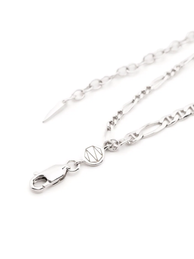 Shop Missoma Filia Double Chain Necklace In Silver