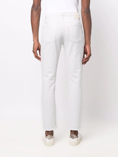 Shop Haikure Slim-cut Denim Jeans In Weiss