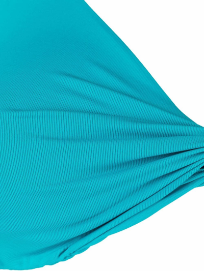 Shop Fisico Twisted Halterneck Bikini In Blau