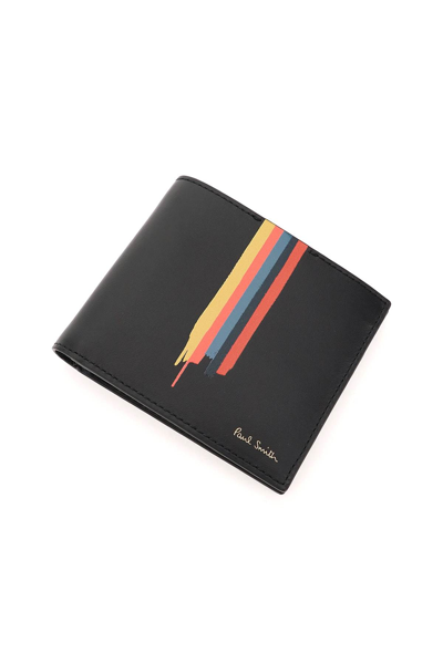 Shop Paul Smith 'painted Stripe' Bi-fold Wallet In Black