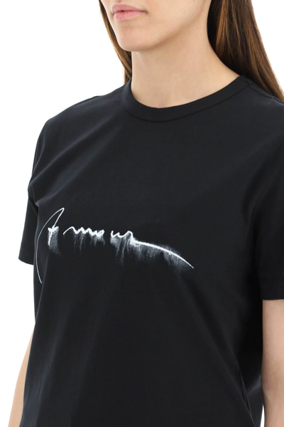 Shop Ann Demeulemeester Jarno Micro T-shirt In Black
