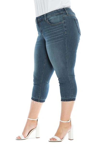 Shop Slink Jeans Frayed Crop Capri Jeans In Jessie