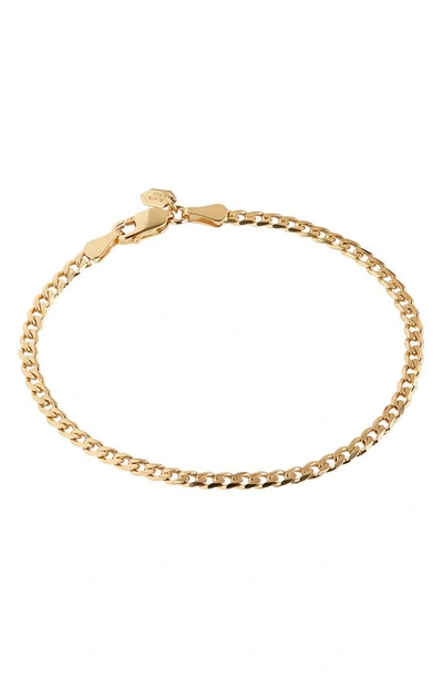 Shop Maria Black Saffi Curb Chain Bracelet In Gold