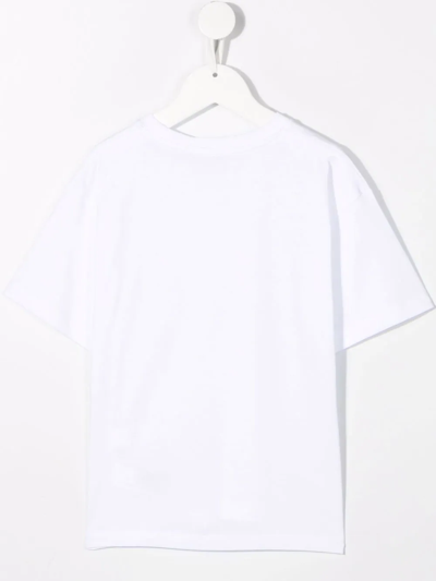 Shop Calvin Klein Logo-print T-shirt In White