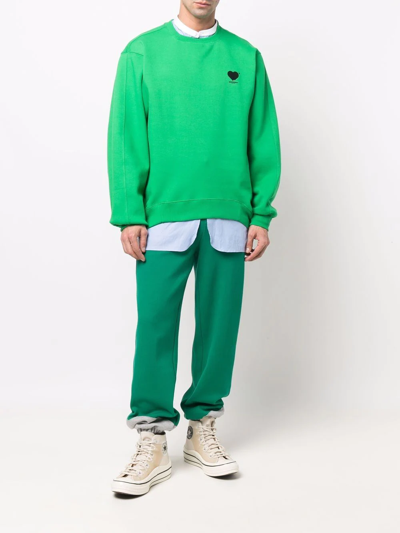 Shop Ader Error Logo-print Sweatshirt In Green