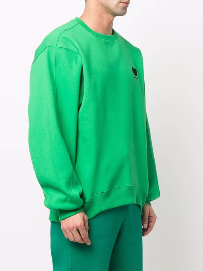 Ader Error Green Cotton Sweatshirt In Green