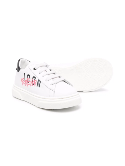 Dsquared2 Forever Icon Low-top Sneakers In White