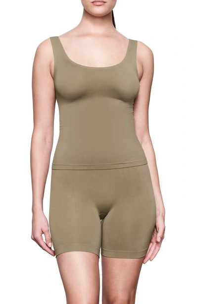 Shop Skims Soft Smoothing Seamless Tank In Army Green