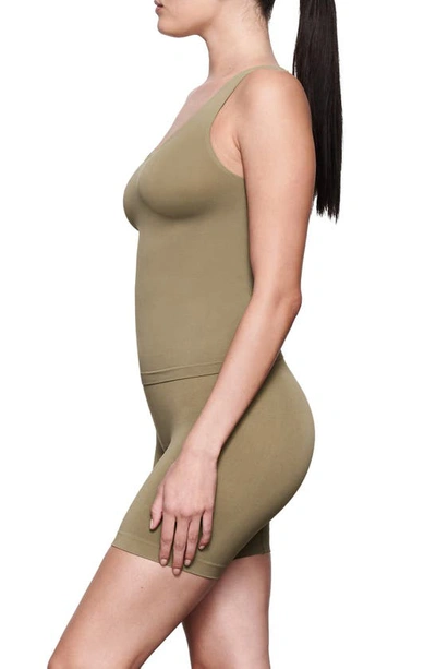 Skims Soft Smoothing Tank In Army Green