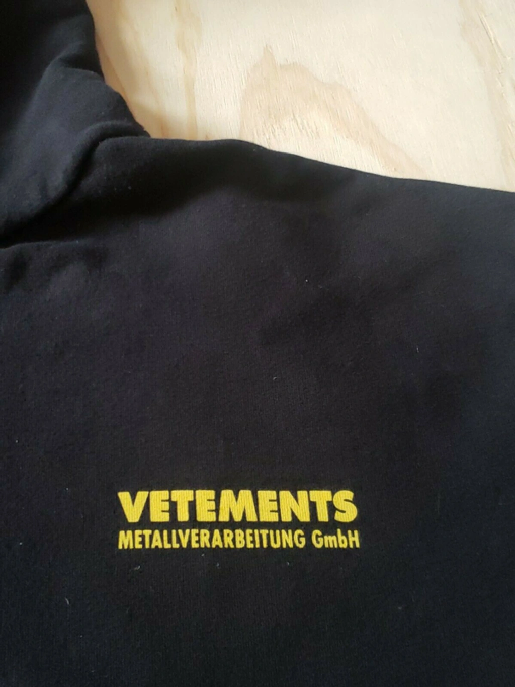 Vetements metallverarbeitung hoodie sale
