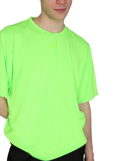 Shop Dolce & Gabbana Logo T-shirt In Green