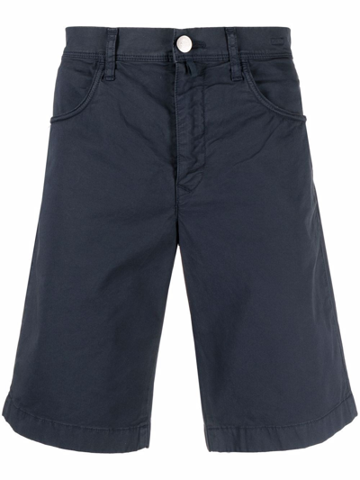 Shop Incotex Shorts In Blu