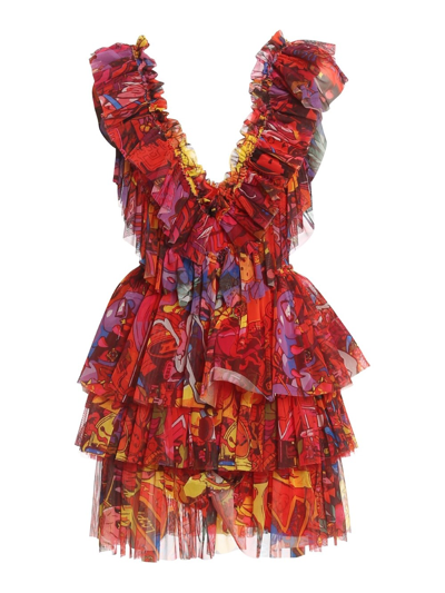 Shop Aniye By `rouches Kissy` Dress In Multi