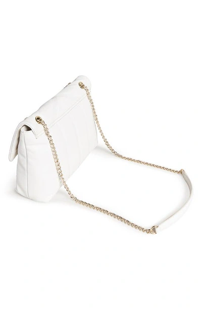 Shop Ted Baker Ayahlin Quilted Leather Crossbody Bag In Ivory