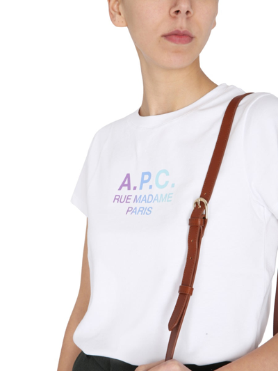 Shop Apc "jenny" T-shirt In White