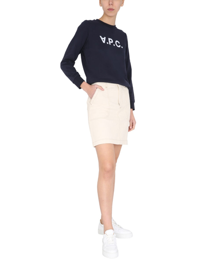 Shop Apc "viva" Sweatshirt In Blue