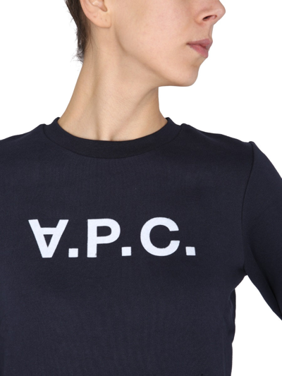 Shop Apc "viva" Sweatshirt In Blue