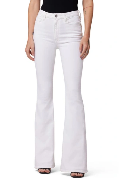 Shop Hudson Holly High Waist Flare Jeans In White Horse