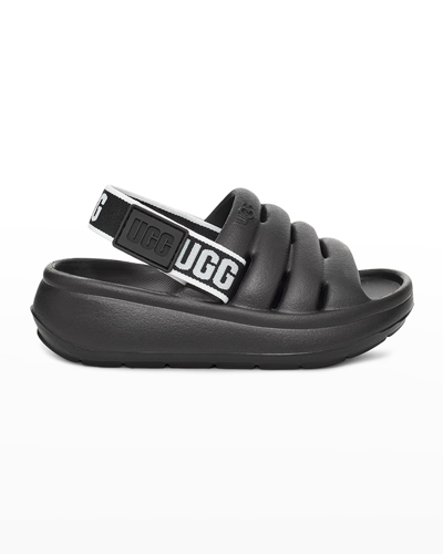 Shop Ugg Kid's Sport Yeah Caged Eva Sandals, Baby/toddlers In Black
