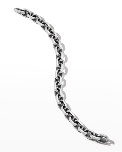 Shop David Yurman Men's Deco Chain Link Bracelet In Silver, 9.5mm