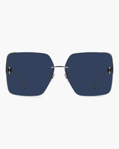 Shop Isabel Marant Square Sunglasses In Blue