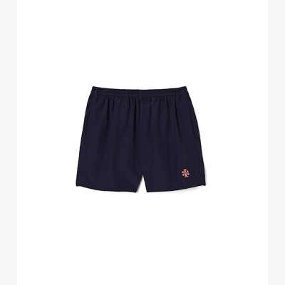 Shop Tory Sport Tory Burch Camp Short In Tory Navy