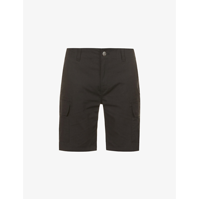Shop Dickies Men's Black Millerville Regular-fit Cotton-poplin Shorts