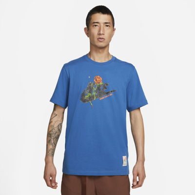 Shop Nike Men's  Sportswear Sole T-shirt In Blue