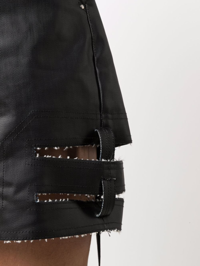 Shop Rick Owens Distressed Cut-off Shorts In Black