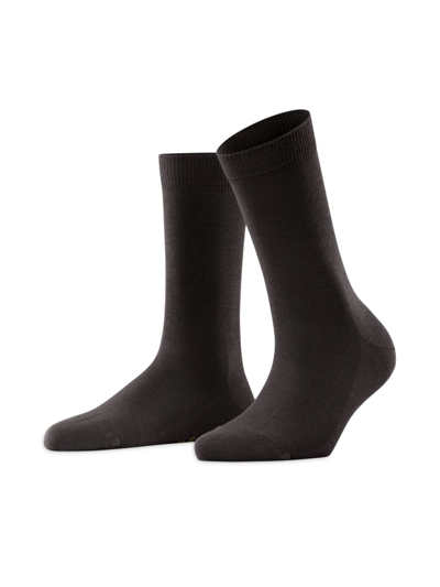 Shop Falke Women's Family Ankle Socks In Dark Brown