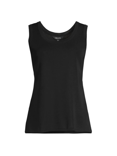 Shop Misook Women's Scoop Neck Knit Tank Top In Black